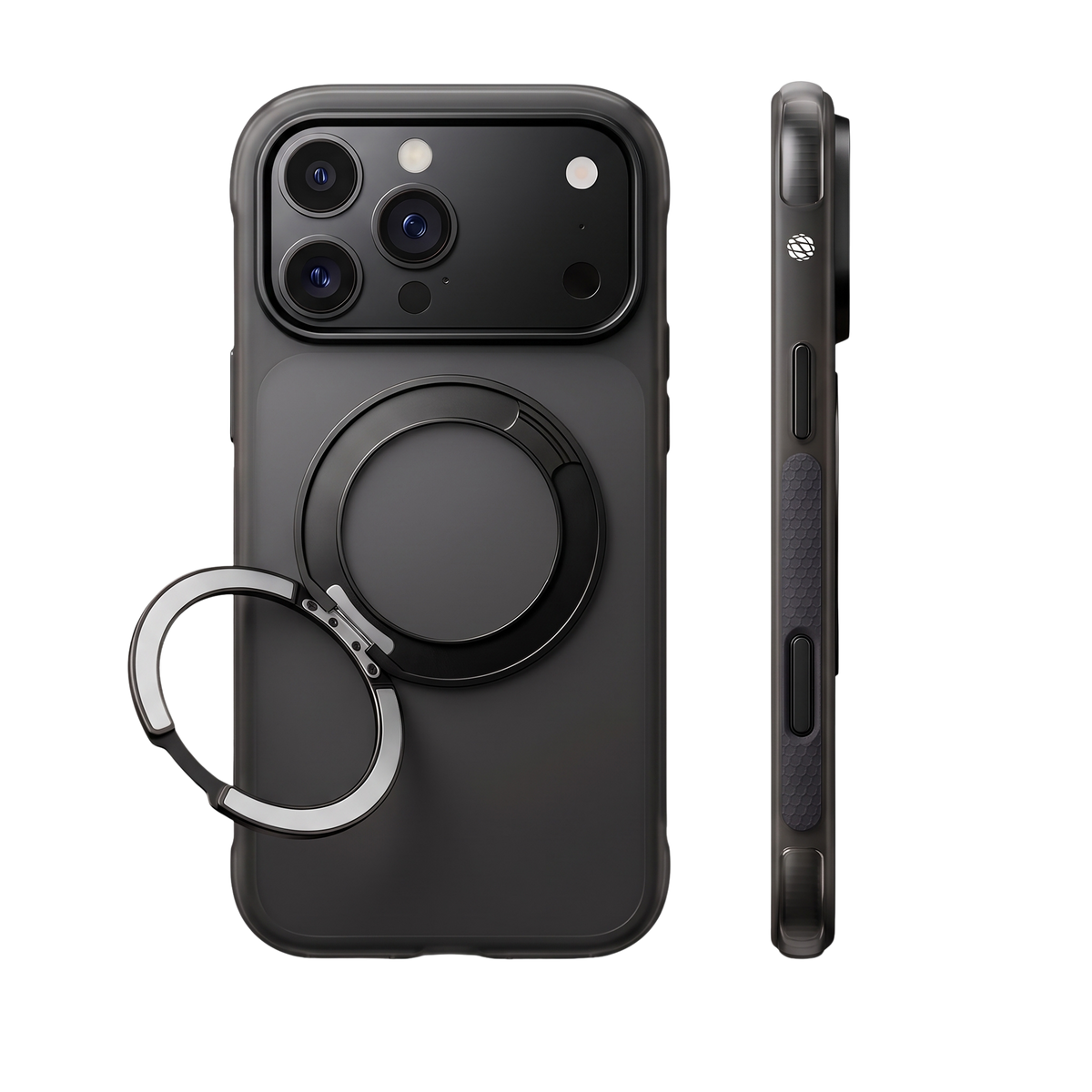 ARMORA O-Air air cushion case for iPhone 18 Pro Max and 17 Pro Max in Black