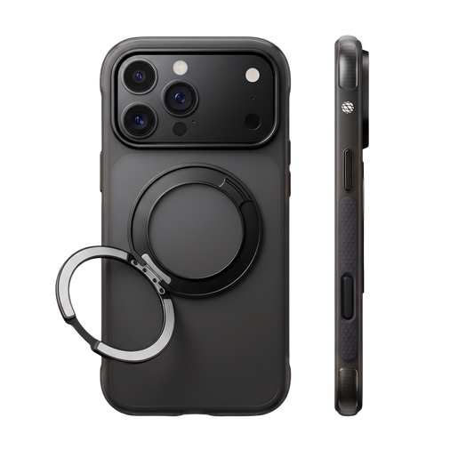 ARMORA O-Air air cushion case for iPhone 18 Pro Max and 17 Pro Max in Black