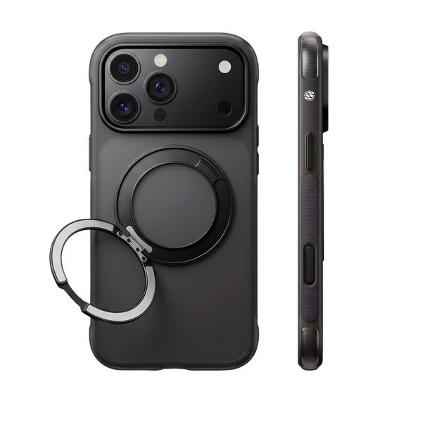 ARMORA O-Air air cushion case for iPhone 18 Pro Max and 17 Pro Max in Black