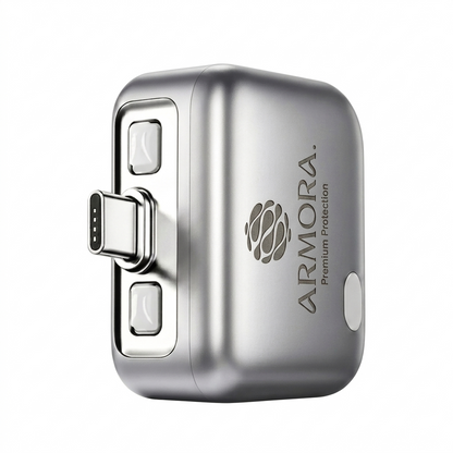 ARMORA 140W USB-C charger with AI smart auto-disconnect for iPhone and MacBook