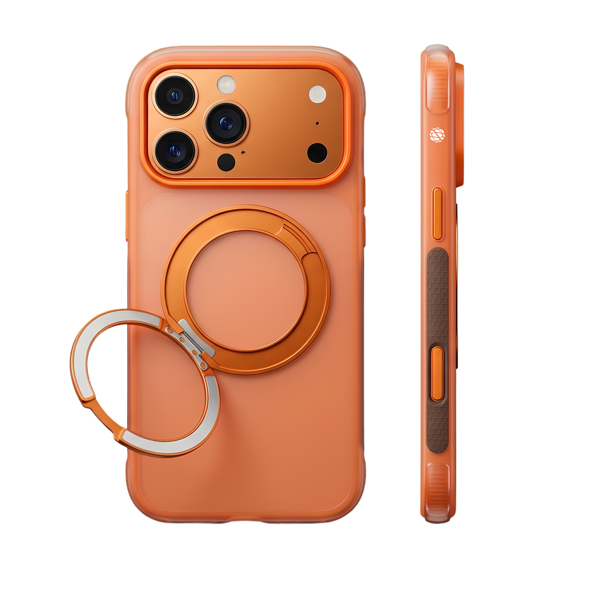 ARMORA O-Air air cushion case for iPhone 18 Pro Max and 17 Pro Max in Orange