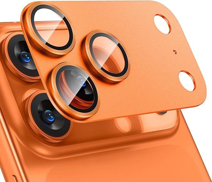 ARMORA camera lens protector for iPhone 16 Pro Max and 17 Pro Max